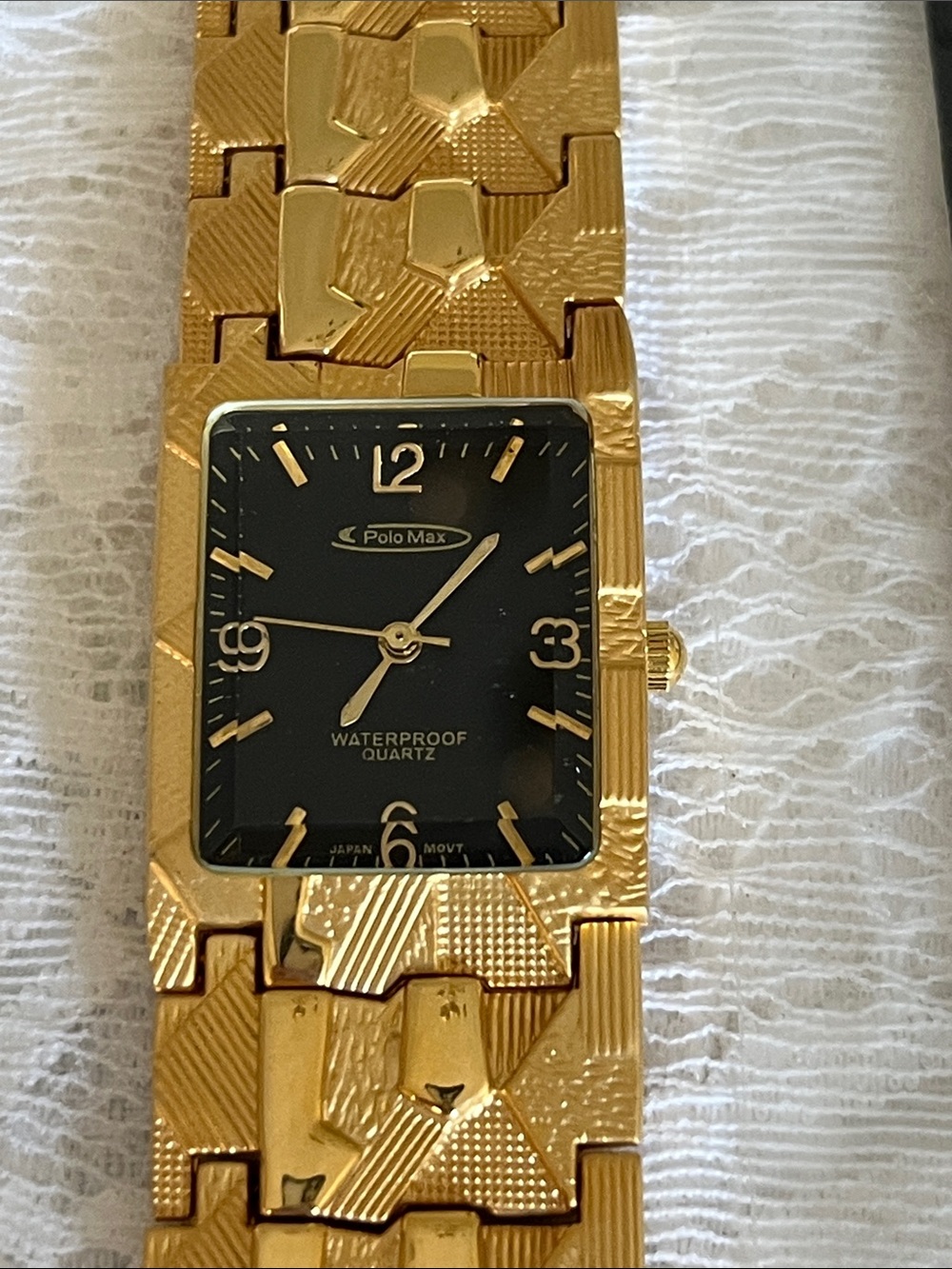 Vintage Polo Max Goldtone Dress Watch